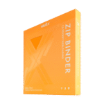 Vault X - 12-Pocket Exo-Tec® Zip Binder - Neon Orange