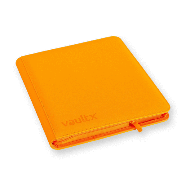 Vault X - 12-Pocket Exo-Tec® Zip Binder - Neon Orange