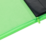 Vault X - 12-Pocket Exo-Tec® Zip Binder - Neon Green