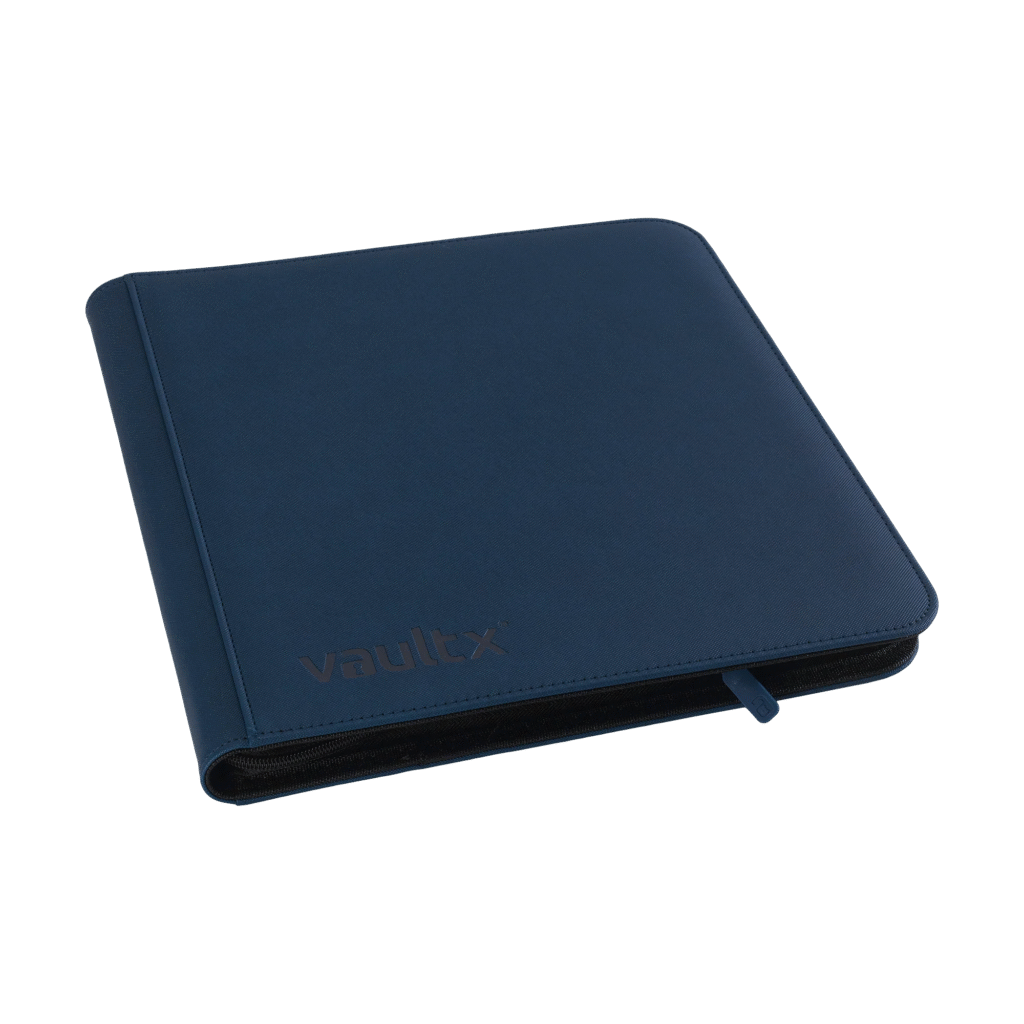 Vault X - 12-Pocket Exo-Tec® Zip Binder - Blue