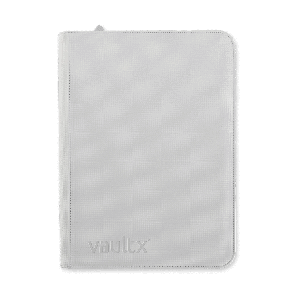 Vault X - 9-Pocket Exo-Tec® Zip Binder - White Edition