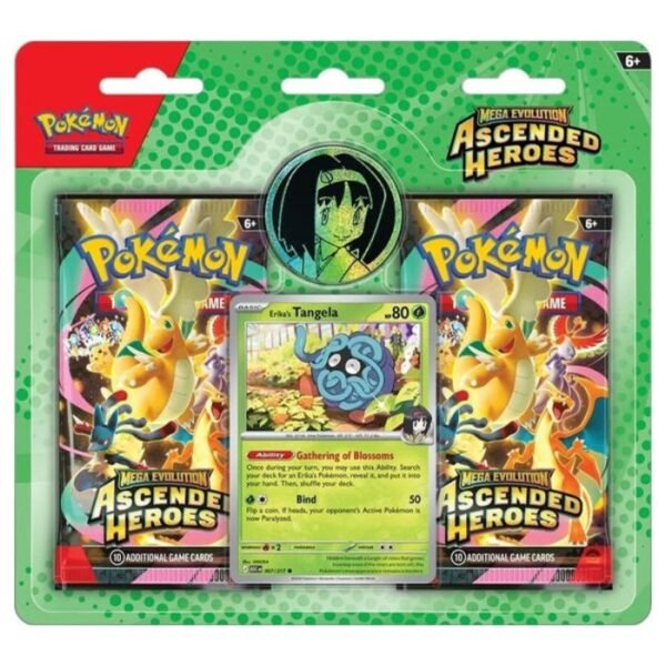 Pokemon - Mega Evolution - Ascended Heroes - 2 Pack Blister - Erika's