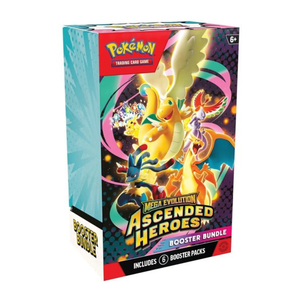 Pokémon TCG: Mega Evolution — Ascended Heroes Booster Bundle (6 Packs)