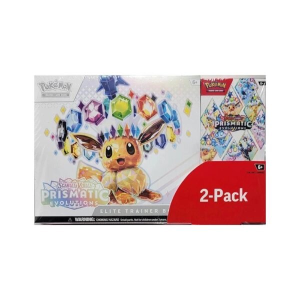 Pokemon TCG: Prismatic Evolutions 2 Pack Elite Trainer Box & Booster Bundle (Costco Exclusive)